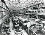 10321178
&copy; National Railway Museum
Class 40 and 47 diesel-electric at Crewe Works, 1950-1963.