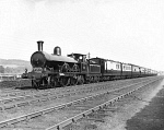 10416284
&copy; National Railway Museum
�Queen Empress� steam locomotive, Whitmore, Staffordshire, 24 June 1895.