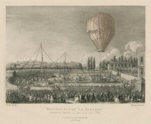 10415785
&copy; Science Museum Library
Ascent of the Montgolfiers� �Le Gustave�, Lyon, France, 4 June 1784.