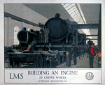 10171388
&copy; NRM - Pictorial Collection
'Building an Engine at Crewe Works', LMS poster, 1923-1947.