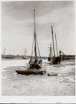 10326897
&copy; NMeM - Kodak Collection
�Small sailing vessels grounded at low tide', Chiswick, London, 1901.
