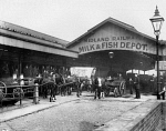 10322399
&copy; National Railway Museum
Midland Railway's Milk & Fish Depot, Sommerstown, London, c 1894.